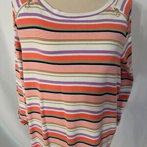 Rafaella Brand stripper in Peach White Black tan colors     T547